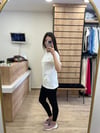 Beyaz Çiçekli T-shirt