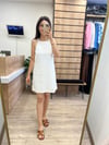 Beyaz Pamuklu Fisto Elbise