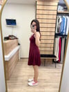Bordo Modal Kumaş Elbise
