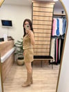 Camel Süet Mini Etek