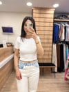 Denim Garnilli Pamuklu Pantolon