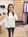 Ekru Yanları Yırtmaçlı Sweat