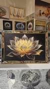 Gold Lotus Çiçeği Tablo