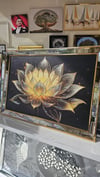 Gold Lotus Çiçeği Tablo