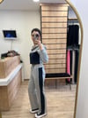 Gri Denim Detaylı Eşofman Takım