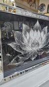 Gümüş Lotus Çiçeği Tablo