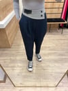 Lacivert Kumaş Matchli Pantolon