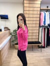 Pembe Yanları Yırtmaçlı Sweat