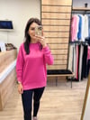 Pembe Yanları Yırtmaçlı Sweat