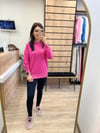 Pembe Yanları Yırtmaçlı Sweat