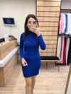 Saks Mavi Tasarım Elbise
