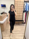 Siyah Bisiklet Yaka Basic T-shirt