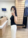 Siyah Bisiklet Yaka Basic T-shirt