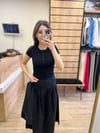 Siyah Düğme Detaylı T-shirt