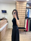 Siyah Düğme Detaylı T-shirt