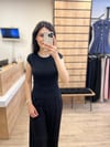 Siyah Kontrast Dikiş Detaylı T-shirt