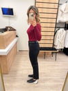 Siyah Mom Fit Kot Pantolon