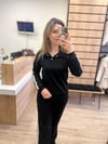 Siyah Taşlı Eşofman Takım