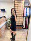 Siyah Yumuşak Mini Elbise