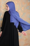 Hijab şal indigo mavisi