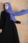 Hijab şal indigo mavisi