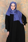Hijab şal indigo mavisi