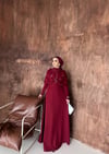 Leyla Abiye Bordo
