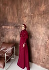 Leyla Abiye Bordo