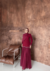 Saray Gecesi Abiye Bordo