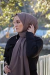 Sayra shawl kadın açık kahverengi caz şal SYR001