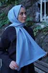 Sayra shawl kadın açık mavi caz şal SYR001