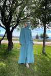 Sayra Shawl Kadın Bej şallı ferace