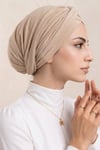 Sayra Shawl Kadın Bonetak Bej