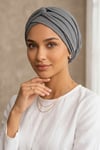Sayra Shawl Kadın Bonetak Gri