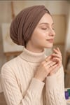 Sayra Shawl Kadın Bonetak Kahverengi