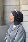 Sayra shawl kadın füme sandy kumaş hazır şal 