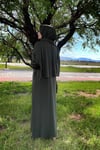Sayra Shawl Kadın haki şallı ferace