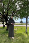 Sayra Shawl Kadın haki şallı ferace