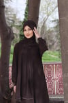 Sayra Shawl Kadın kahverengi şallı ferace