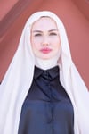 Sayra Shawl Kadın Krem Boneli Şal