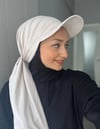 Sayra Shawl Kadın Krem Boneli Şapka Şal