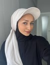 Sayra Shawl Kadın Krem Boneli Şapka Şal