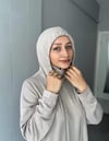 Sayra Shawl Kadın Krem Kapüşonlu Büzgü Detaylı Alt Üst Takım