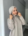 Sayra Shawl Kadın Krem Kapüşonlu Büzgü Detaylı Alt Üst Takım