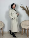 Sayra Shawl Kadın Krem Trençkot 