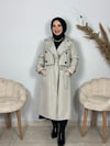 Sayra Shawl Kadın Krem Trençkot 