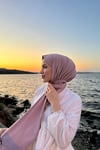 Sayra shawl kadın lila sandy kumaş hazır şal 