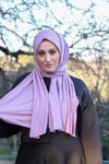 Sayra Shawl kadın lila süprem penye şal