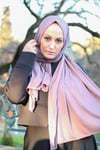 Sayra Shawl kadın pastel lila süprem penye şal
