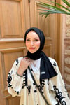 Sayra shawl kadın siyah sandy kumaş hazır şal 